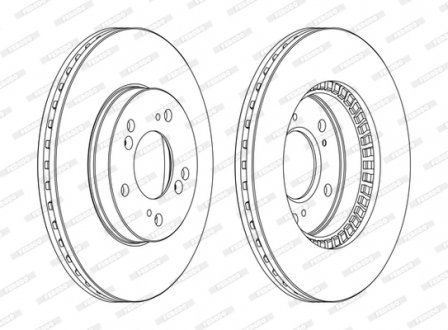 Тормозной диск FERODO DDF829C