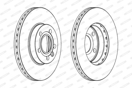 Гальмівний диск FERODO DDF846C