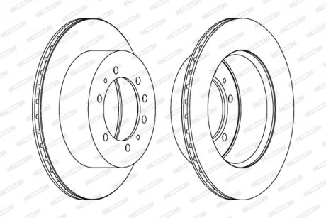 Диск тормозной FERODO DDF9761 (фото 1)