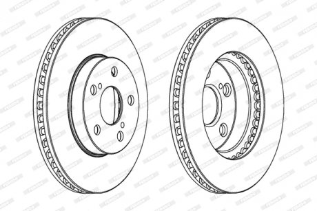 Диск тормозной FERODO DDF992
