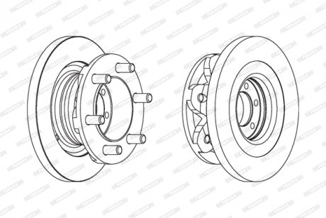 Тормозной диск FERODO FCR139A