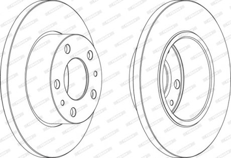 Гальмівний диск FERODO FCR195A