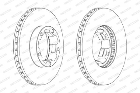 Гальмівний диск FERODO FCR261A (фото 1)