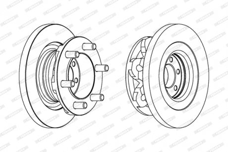 Диск тормозной FERODO FCR313A