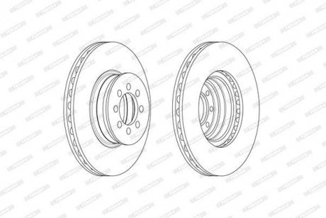 Гальмівний диск FERODO FCR335A (фото 1)