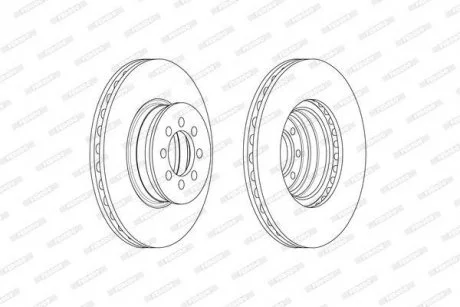 Гальмівний диск FERODO FCR335A