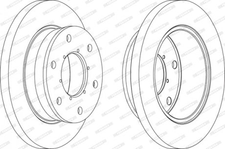 Диск гальмівний FERODO FCR343A