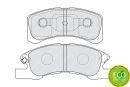Тормозные колодки, дисковые FERODO FDB1988