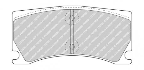 Тормозные колодки, к-кт. FERODO FDB5021