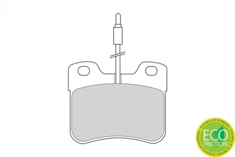 Тормозные колодки, дисковые FERODO FDB745