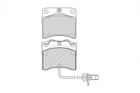 Тормозные колодки, дисковые FERODO FVR1492