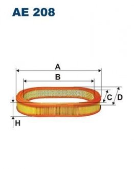 Фільтр повітря FILTRON AE208