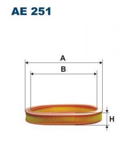 Фільтр повітря FILTRON AE251