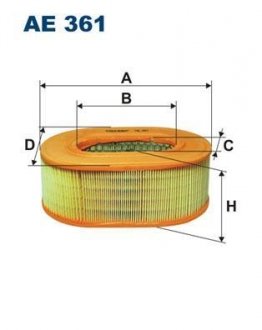 Фільтр повітря FILTRON AE361