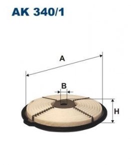 Фільтр повітряний FILTRON AK3401