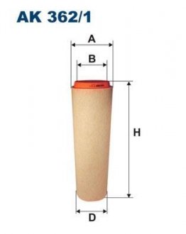 Фильтр воздушный FILTRON AK3621