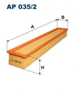 Фильтр воздуха FILTRON AP0352 (фото 1)