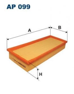 Фільтр повітря FILTRON AP099 (фото 1)