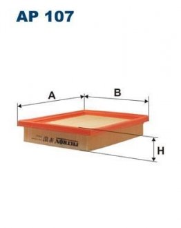 Фільтр повітря FILTRON AP107 (фото 1)