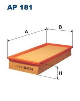 Фільтр повітря FILTRON AP181 (фото 1)