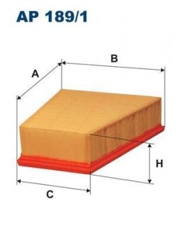 Фільтр повітряний FILTRON AP1891