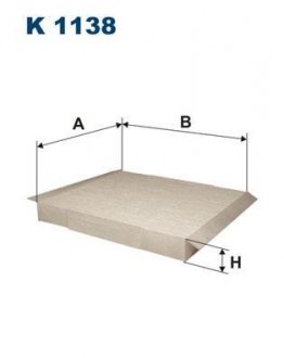 Фильтр салона FILTRON K1138