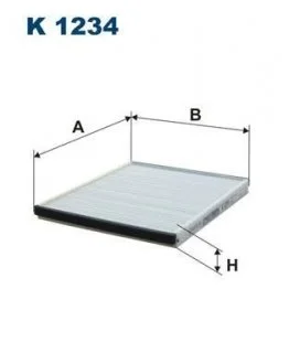 Фільтр салону CHEVROLET AVEO / KALOS 1.2/1.2LPG/1.4 01.08- FILTRON K1234