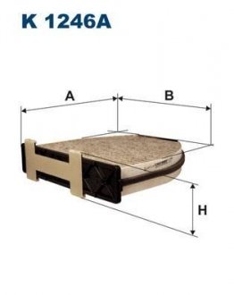 Фильтр салона FILTRON K1246A (фото 1)