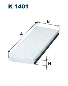 Фильтр воздуха салона FILTRON K1401
