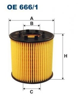 Фільтр масляний ESPACE, LAGUNA, MASTER 2.2 DCI 00- (91.5*91*33.5) FILTRON OE6661