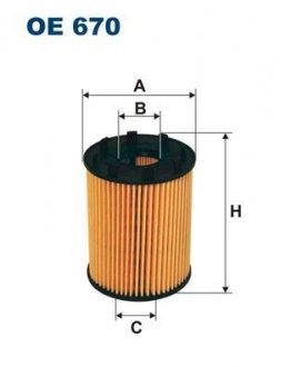 Фільтр масляний FILTRON OE670