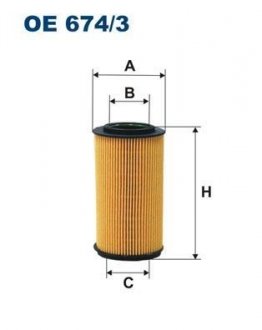 Фільтр масла FILTRON OE6743