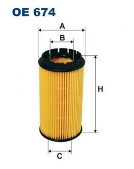 Фильтр масла FILTRON OE674 (фото 1)