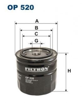 Фільтр масла FILTRON OP520