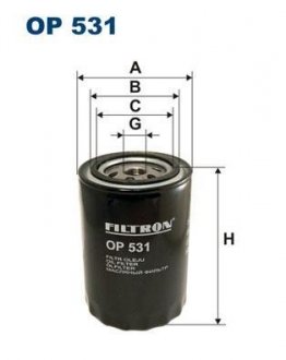 Фильтр масла FILTRON OP531 (фото 1)