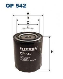 Фильтр масла FILTRON OP542