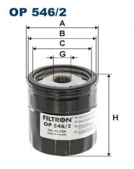 Фильтр масла FILTRON OP5462