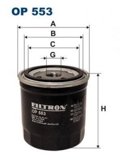 Фильтр масла FILTRON OP553