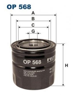 Фільтр масла FILTRON OP568