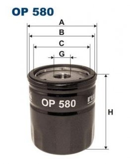 Фильтр масла FILTRON OP580