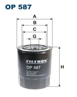 Фильтр масла FILTRON OP587