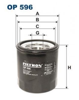 Фільтр масла FILTRON OP596