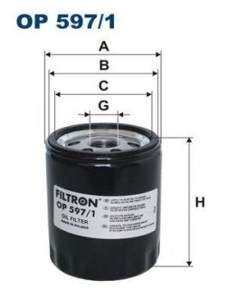 Фильтр масла FILTRON OP5971