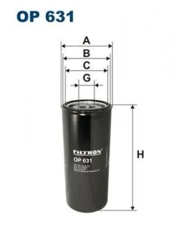 Фото 1 - фильтр масла FILTRON OP631 Фильтр масла FILTRON OP631 (фото 1)