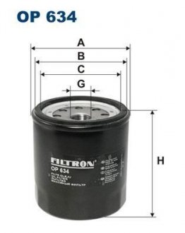 Фільтр масла FILTRON OP634