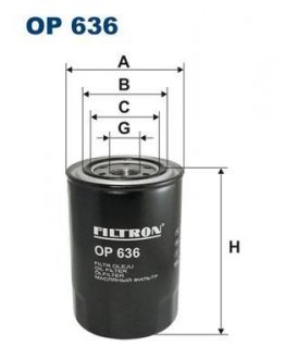 Фильтр масла FILTRON OP636