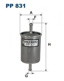 Фільтр палива FILTRON PP831