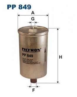 Фильтр топливный А6 - 97 FILTRON PP849