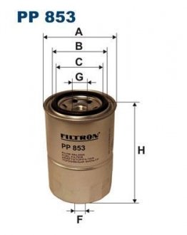 Фильтр топливный FILTRON PP853