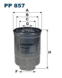 Фильтр топлива FILTRON PP857